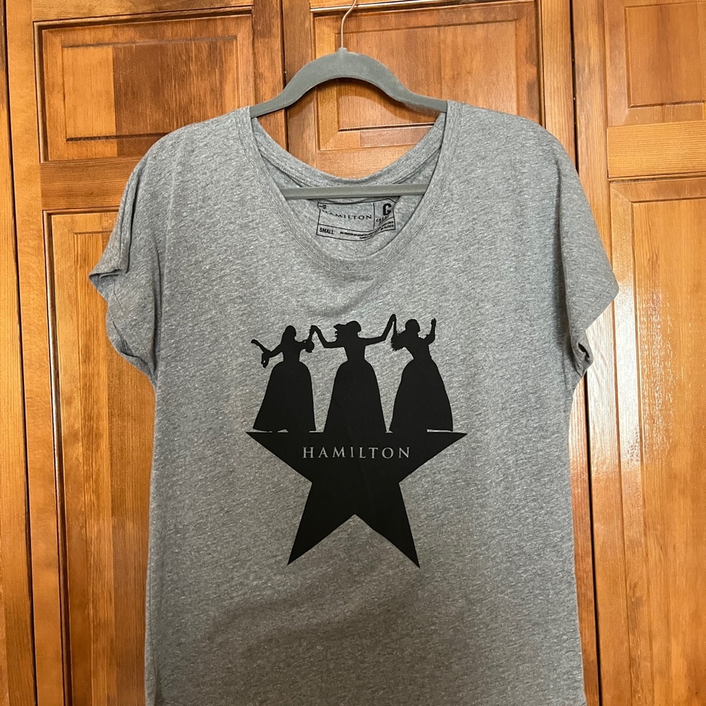 Official Hamilton Merch/Creative Goods - Grey “Schuyler Sisters”  Women's Tee